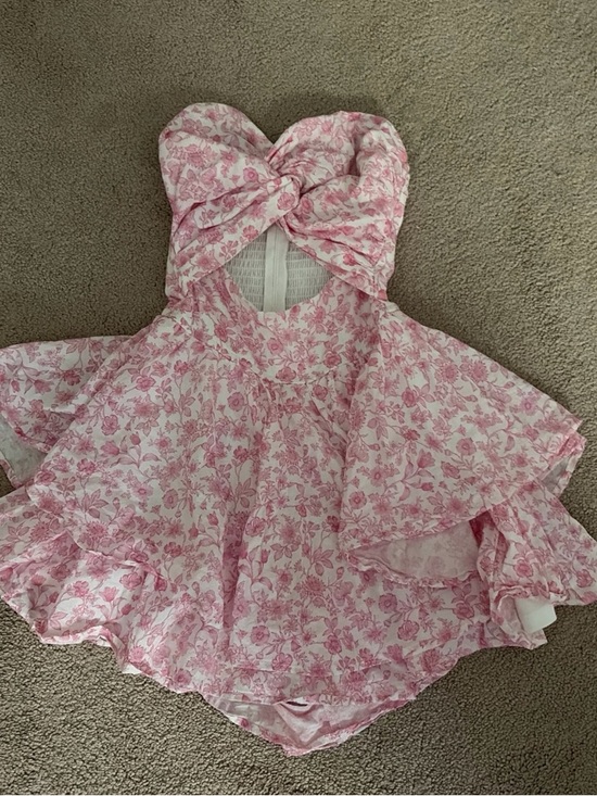 Altar'd State Dresses & Skirts - Altar'd State Pink Floral Smocked Top